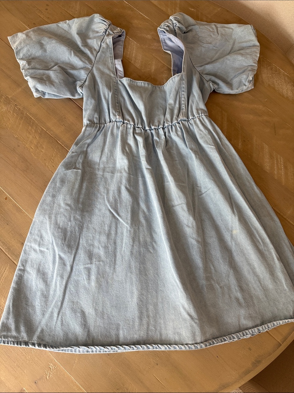Show Me Your MuMu Smitten Babydoll Dress Sky Blue